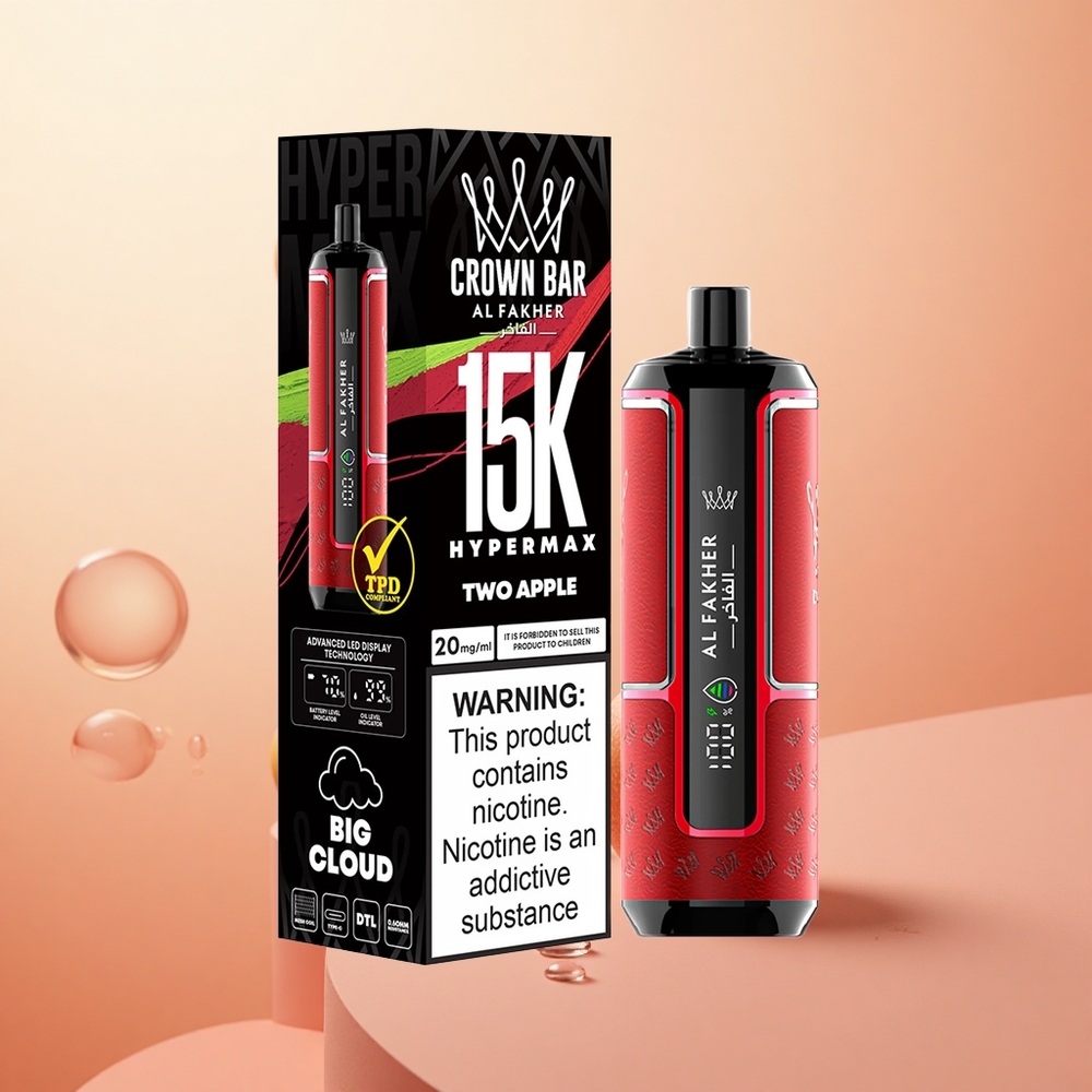 Al Fakher Crown Bar 15K Dos Manzanas 22ml 15000 Caladas