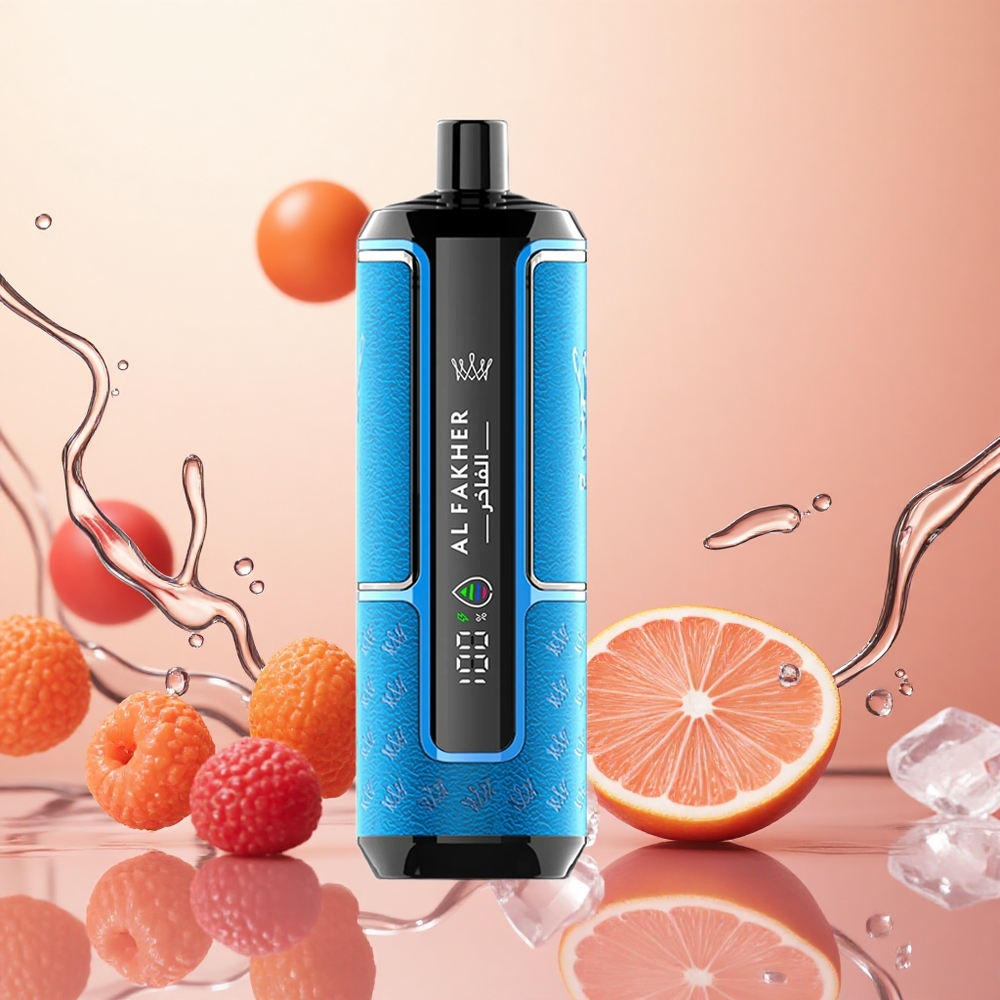 Al Fakher Crown Bar 15K Hipermáx Vape Desechable 22ml Baya Helada