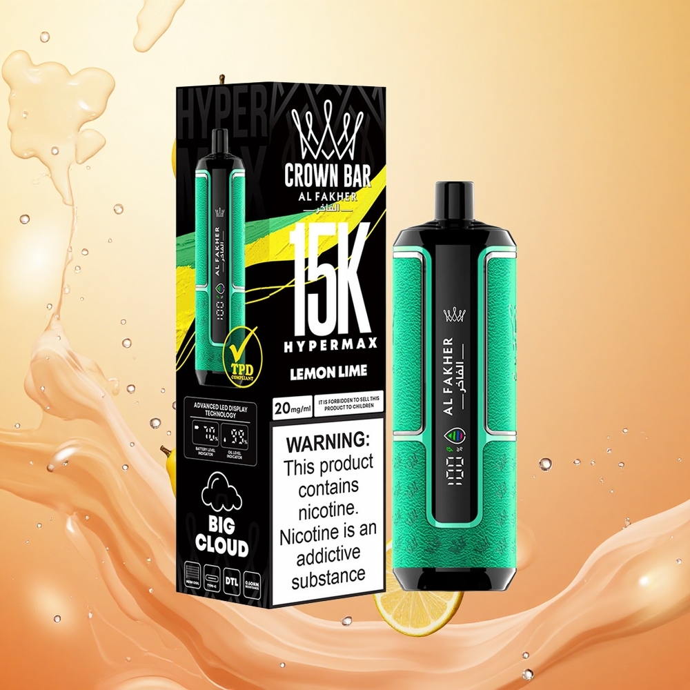 Al Fakher Crown Bar 15K Limón Lima Batería 600mAh 22ml