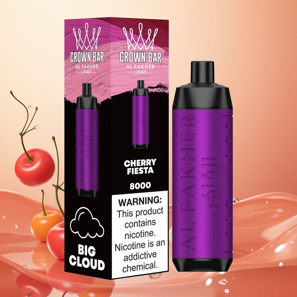 Al Fakher Crown Bar 8000 Fiesta Cereza 18ml 5mg/ml Nicotina