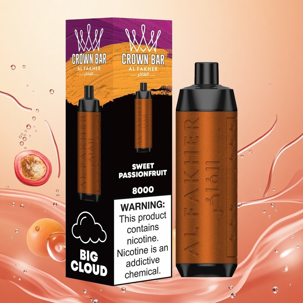 Al Fakher Crown Bar 8000 Maracuyá Dulce 18ml 5mg/ml Nicotina