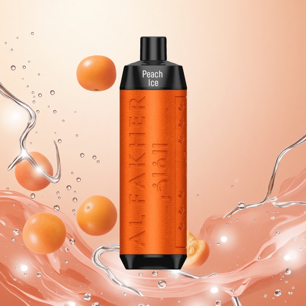 Al Fakher Crown Bar 8000 Melocotón Hielo 18ml 8000 Caladas