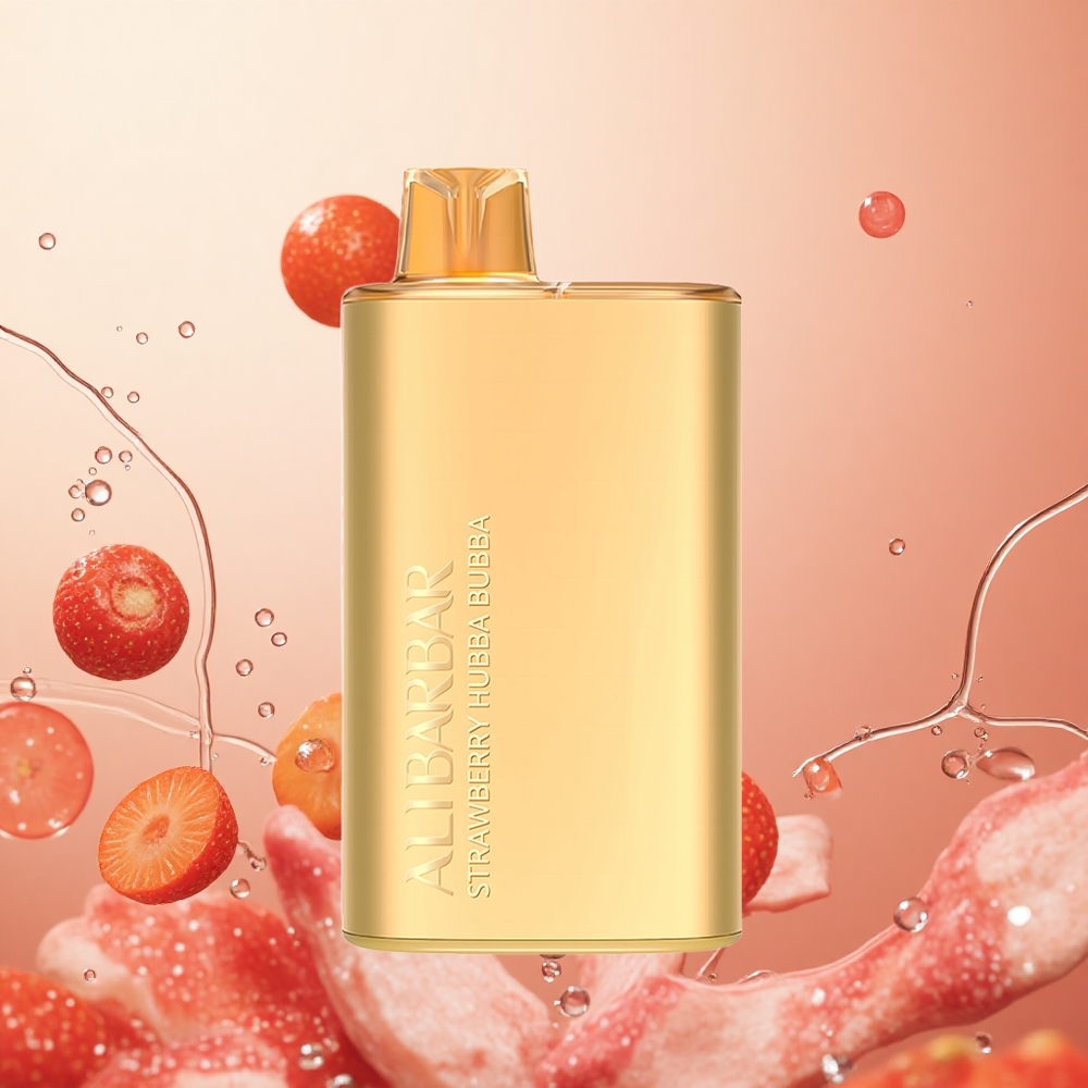 Alibarbar Rich 8000 Puffs 20ml Vape Fresa Hubba Bubba