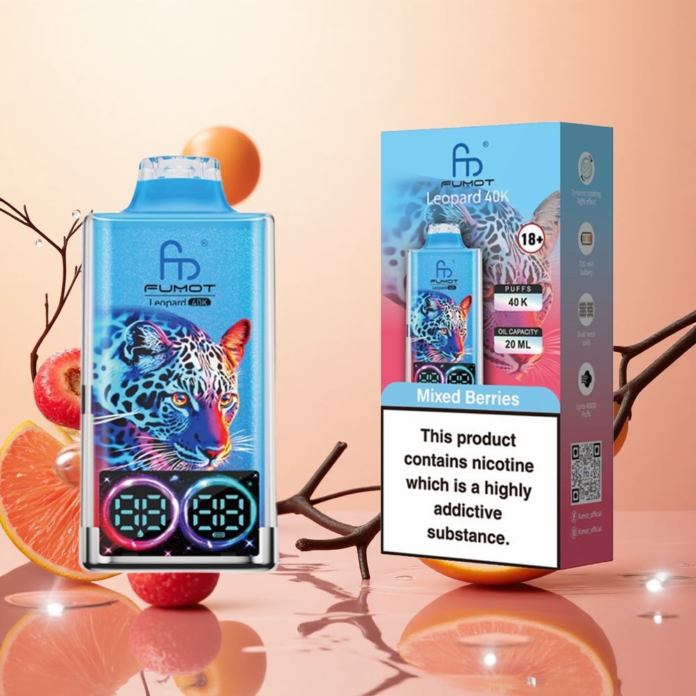 Fumot Leopard 40K Puffs Bayas Mixtas Dual Mesh y Tipo-C