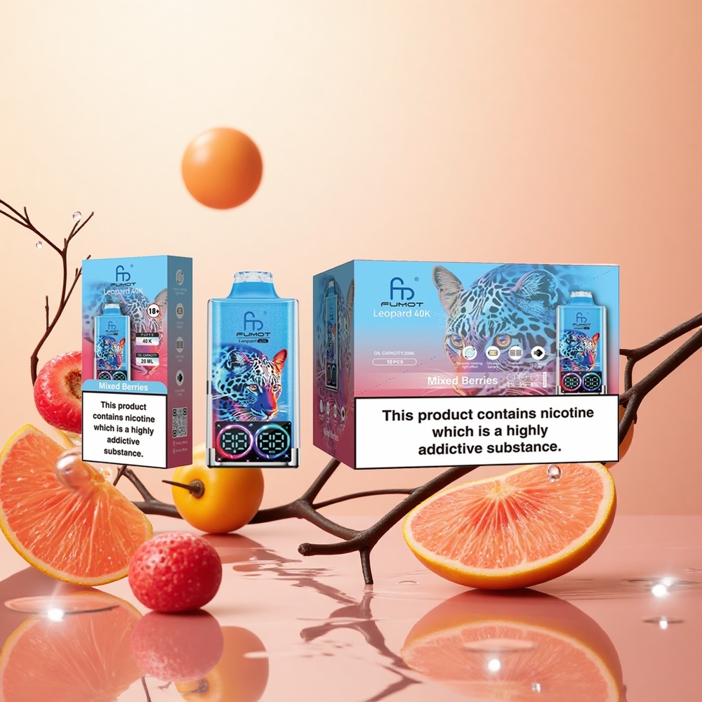 Fumot Leopard 40K Puffs Bayas Mixtas Dual Mesh y Tipo-C