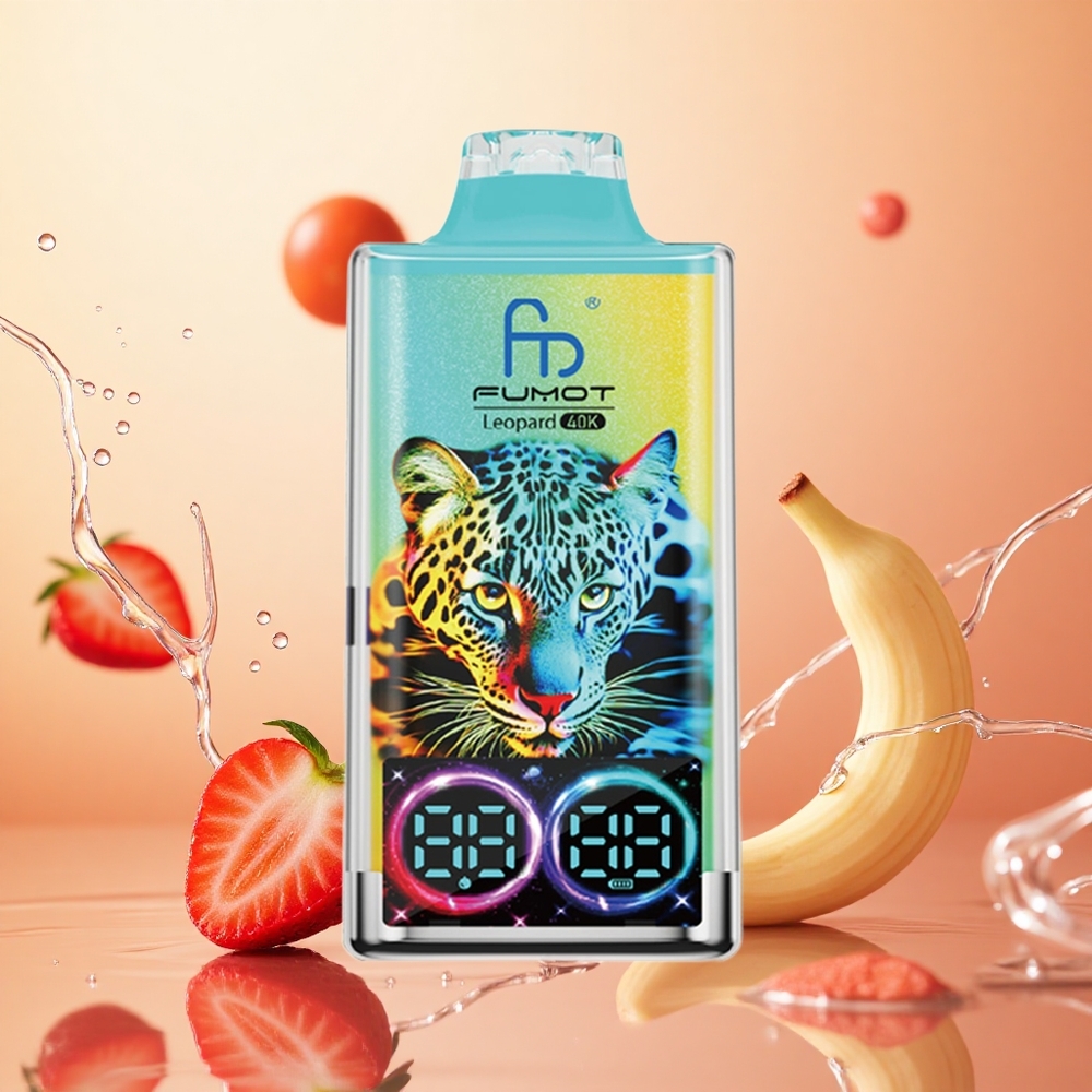 Fumot Leopard 40K Puffs Fresa Plátano 700mAh Dual Mesh
