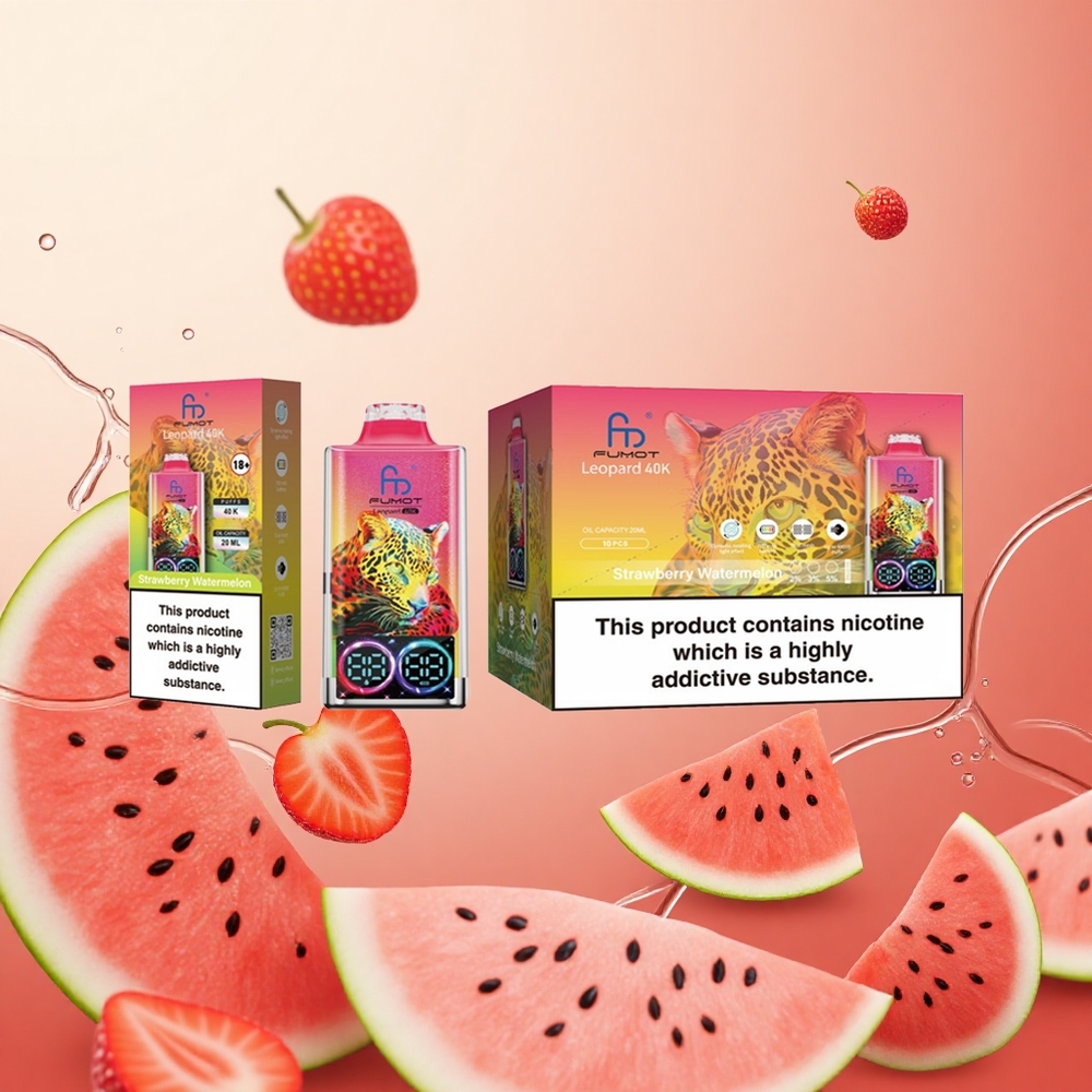 Fumot Leopard 40K Puffs Fresa Sandía Batería 700mAh Tipo-C