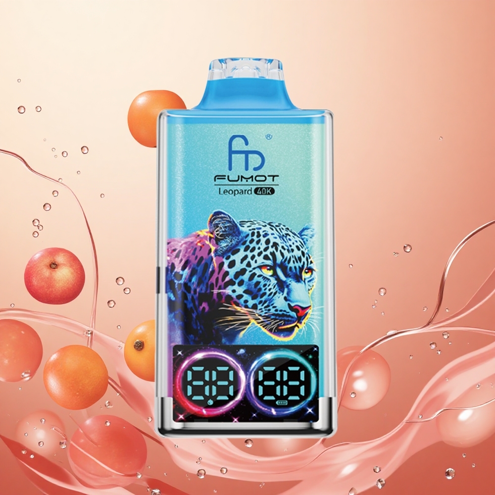 Fumot Leopard 40K Puffs Melocotón Baya 700mAh Dual Mesh