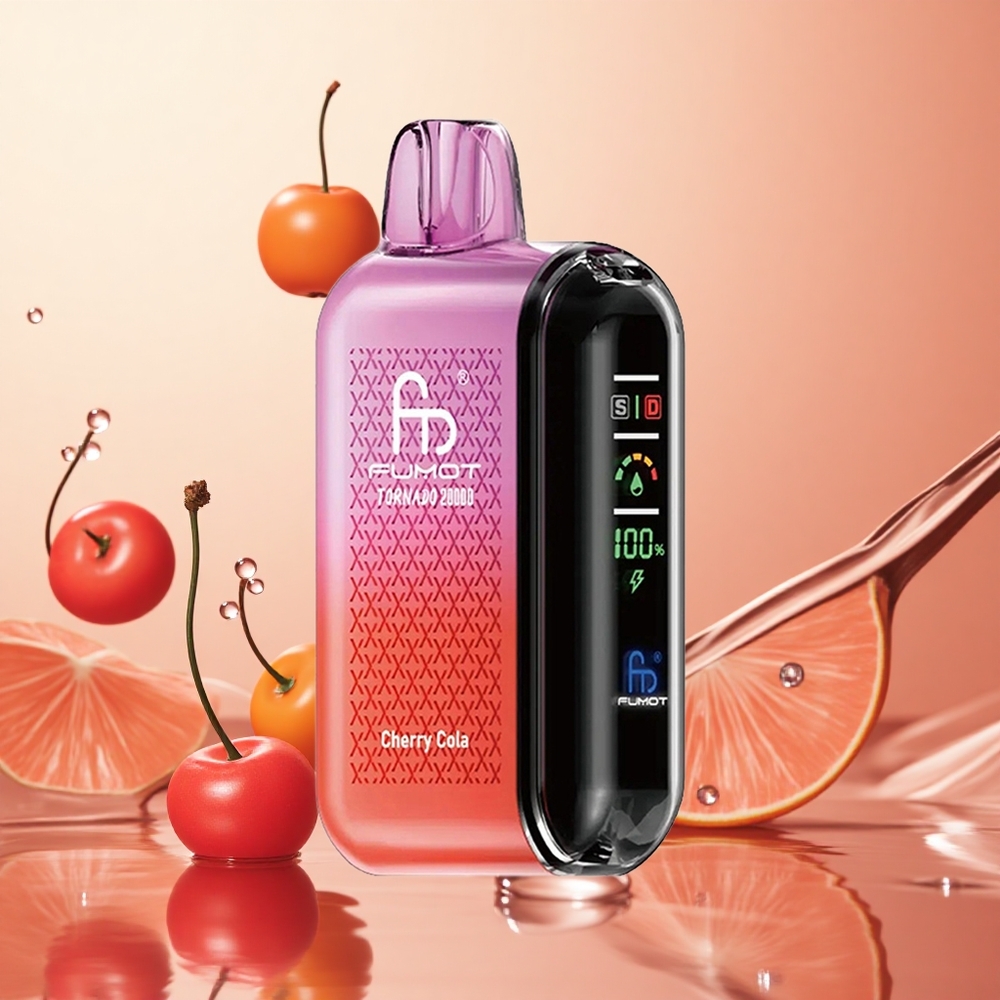 Fumot Tornado 20000 Puffs 20ml Cereza Cola Control de Flujo de Aire