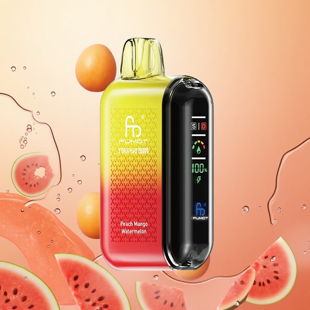 Fumot Tornado 20000 Puffs 20ml Duración 2% Nicotina Melocotón Mango Sandía