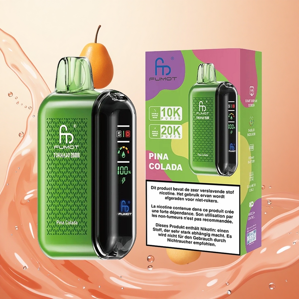Fumot Tornado 20000 Puffs 20ml Piña Colada Dual Mesh