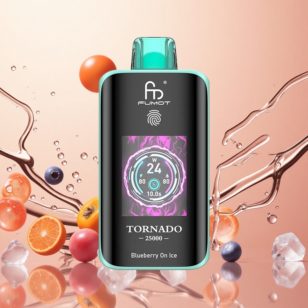 Fumot Tornado 25000 Puffs Pantalla HD 20ml Arándano Azul