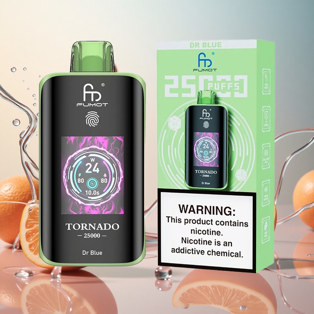 Fumot Tornado 25000 Puffs Pantalla HD 20ml Azul Dr