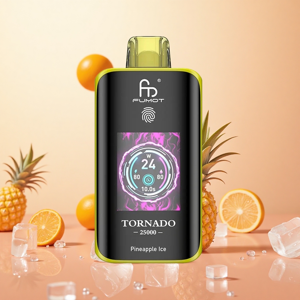 Fumot Tornado 25000 Puffs Piña Helada Pantalla HD 20ml
