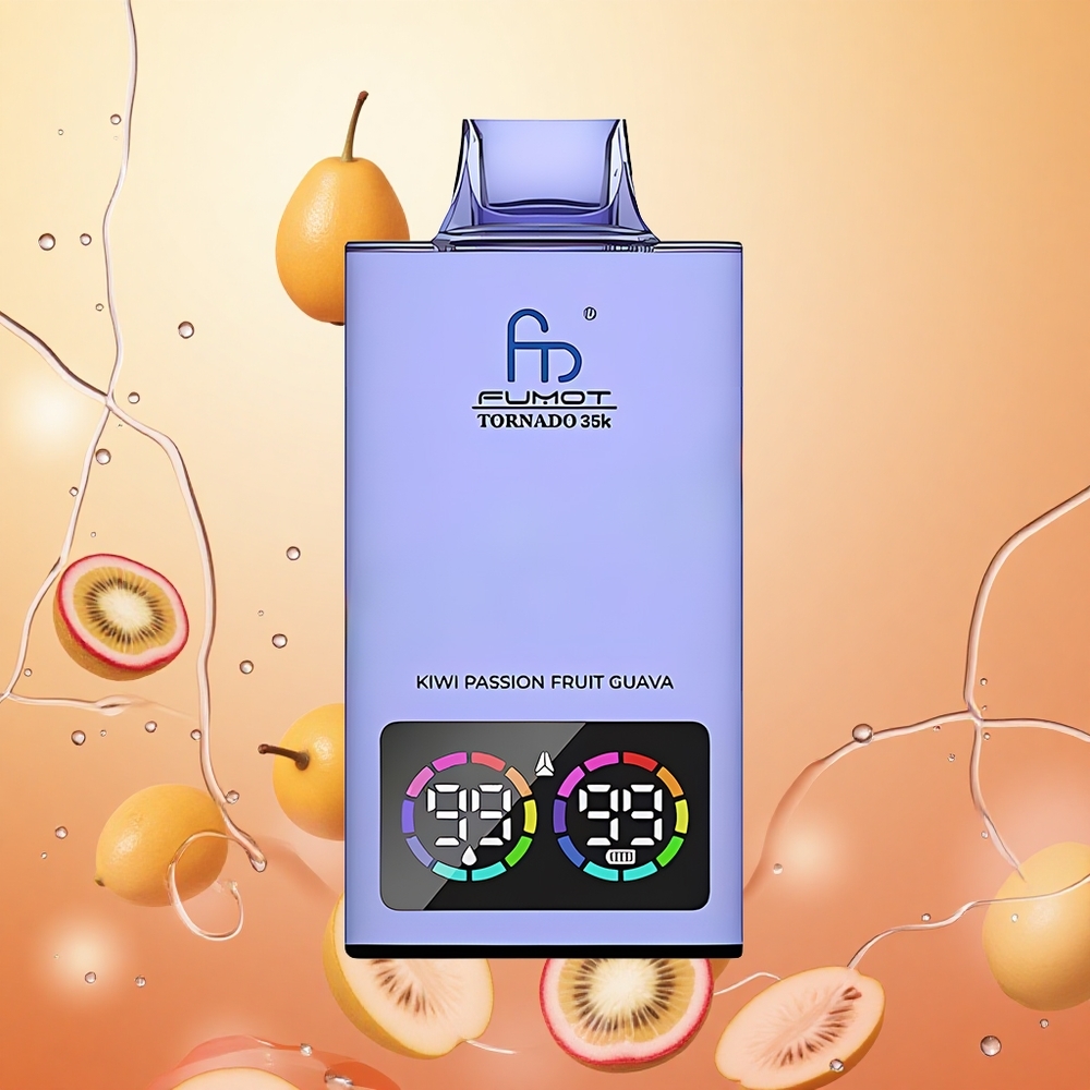 Fumot Tornado 35000 Doble Bobina y Carga Rápida Kiwi Maracuyá Guayaba