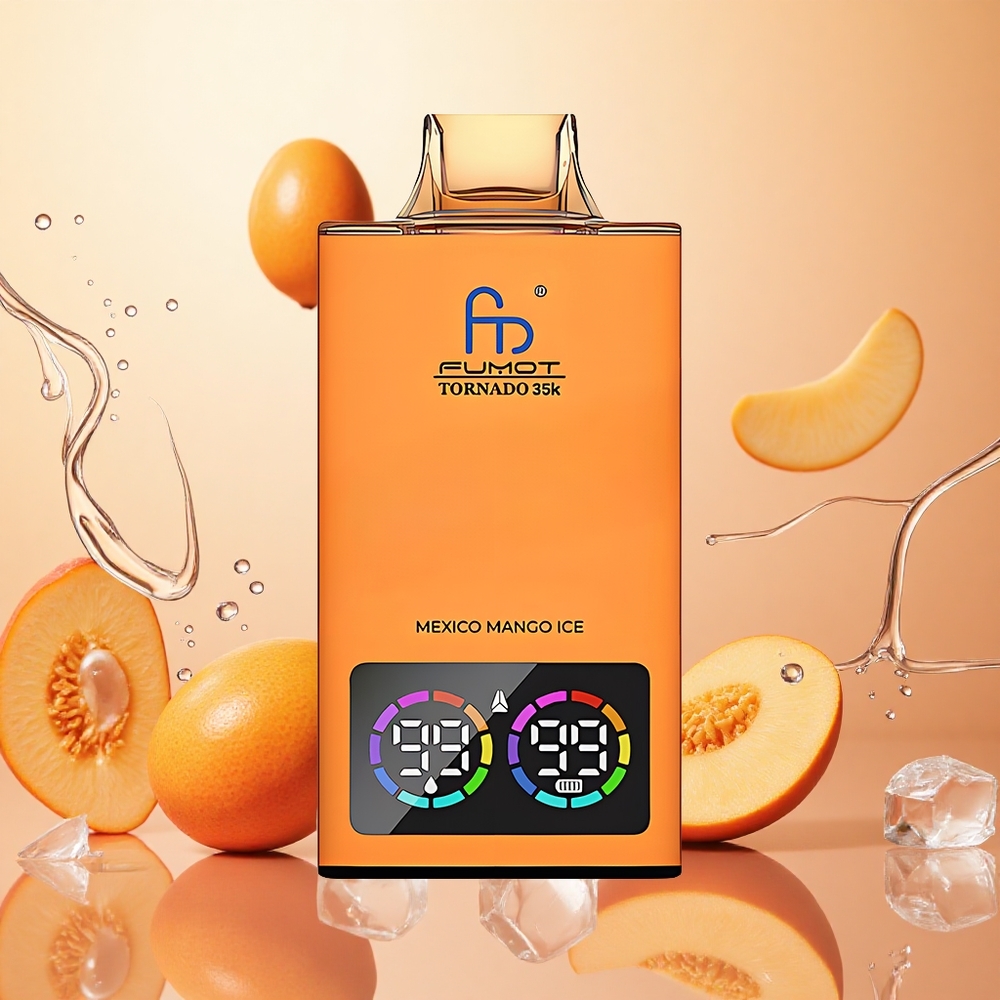 Fumot Tornado 35000 Doble Malla y Carga Rápida Mango Helado