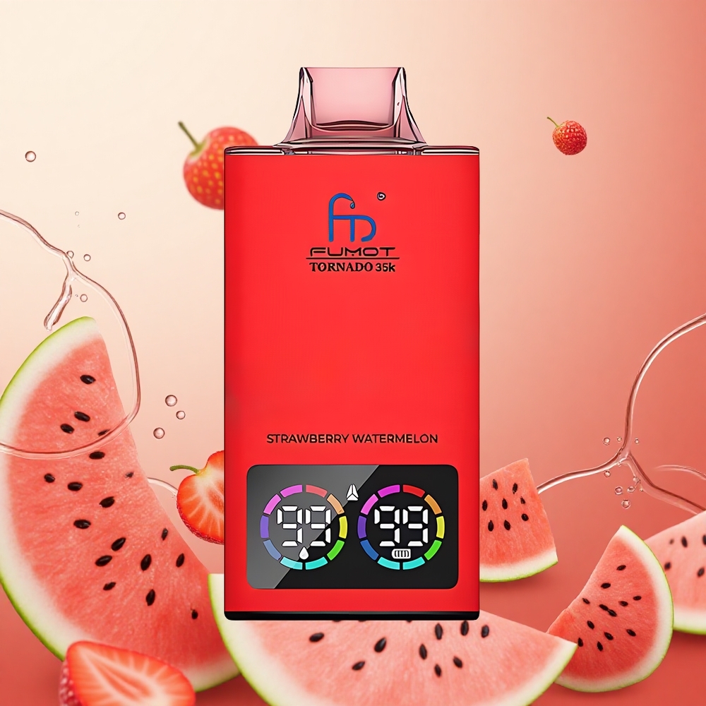 Fumot Tornado 35000 Fresa Sandía Luz RGB Variable Batería 700 MAH
