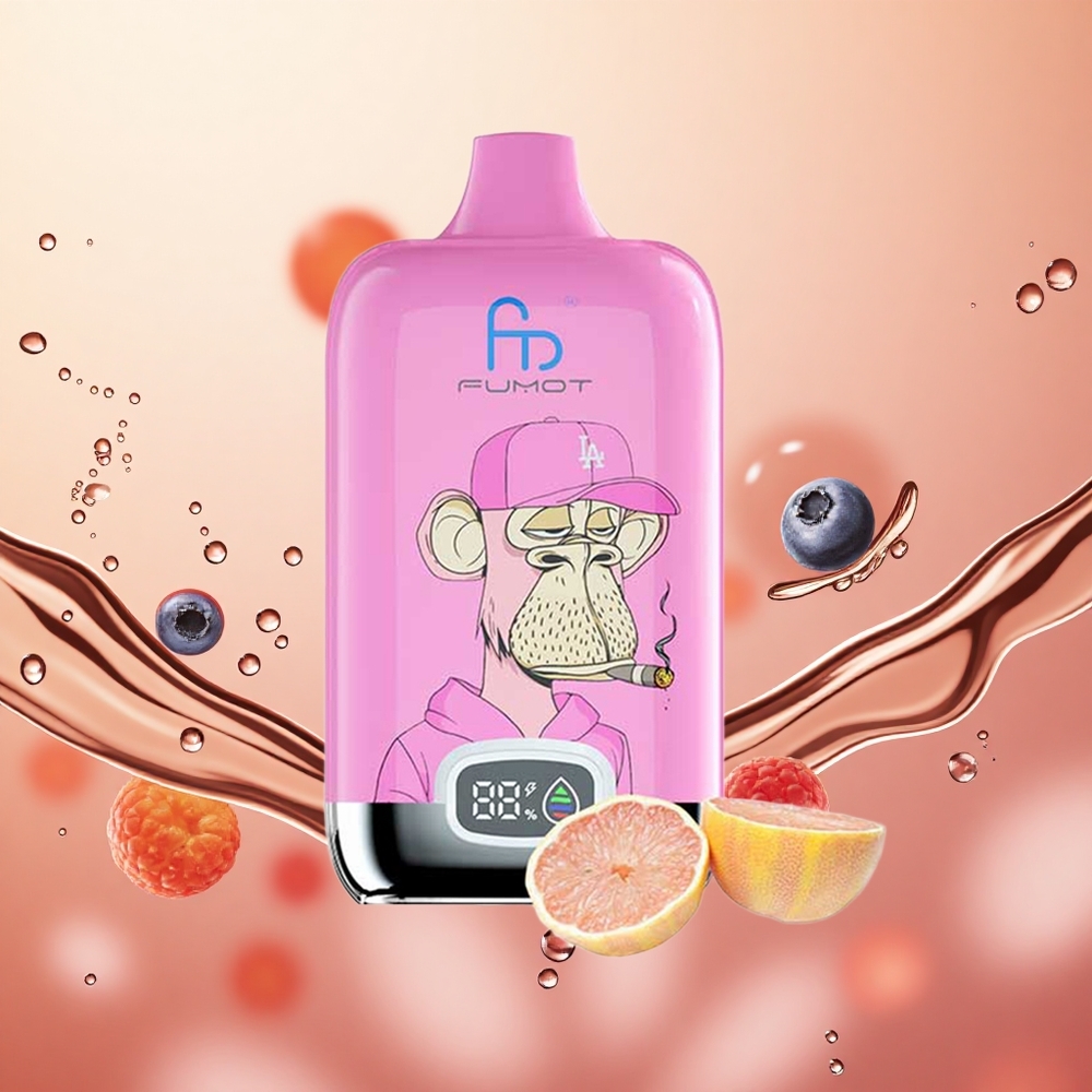Fumot Tornado Digital Box 12000 Puffs Arándano Frambuesa 20ml Tipo-C