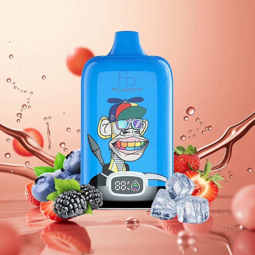 Fumot Tornado Digital Box 12000 Puffs Fresa Uva 20ml 550mAh