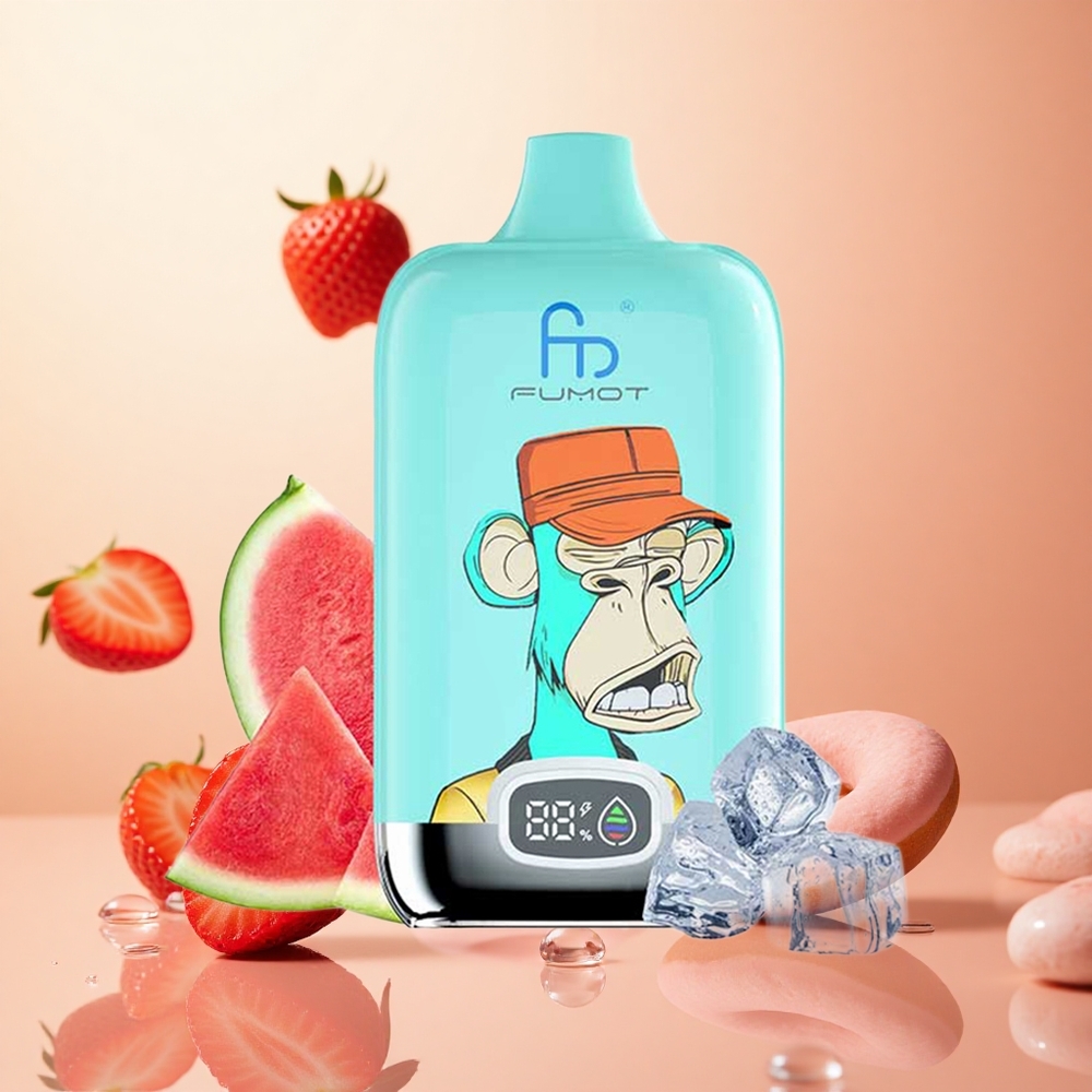 Fumot Tornado Digital Box 12000 Puffs Rosquilla de Fresa 20ml 550mAh