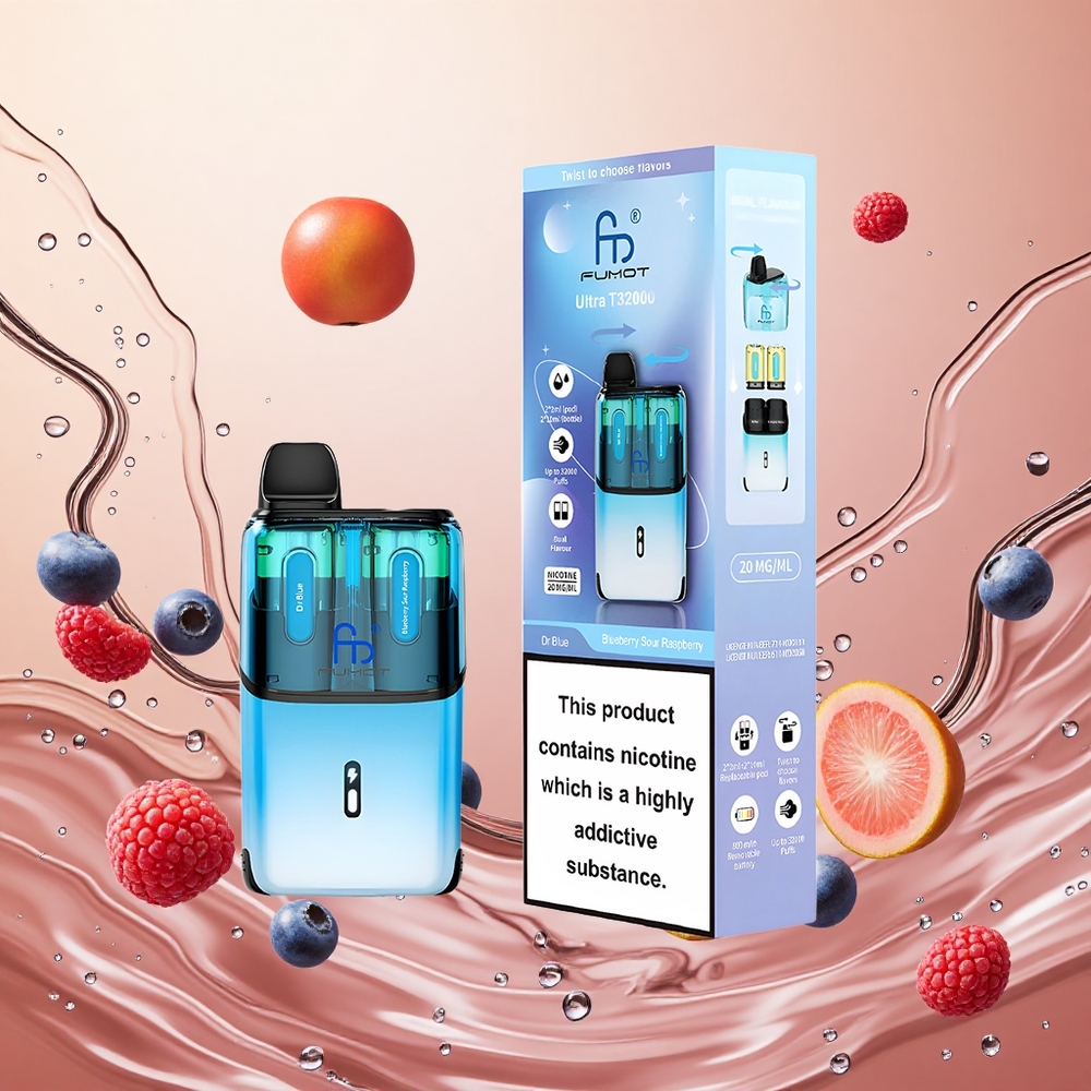 Fumot Ultra T32000 24ml Arándano Frambuesa Ácida Dr Azul