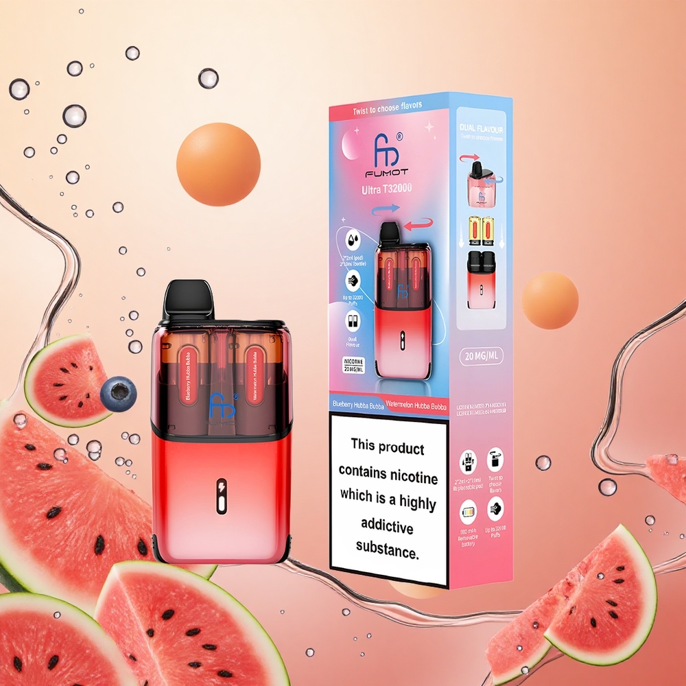 Fumot Ultra T32000 24ml Arándano Hubba Bubba - Sandía Hubba Bubba