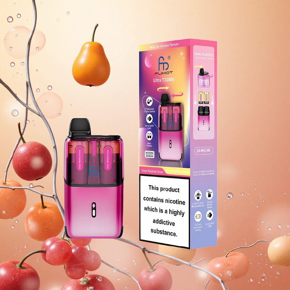 Fumot Ultra T32000 24ml Arcoíris de Uva - Fresa