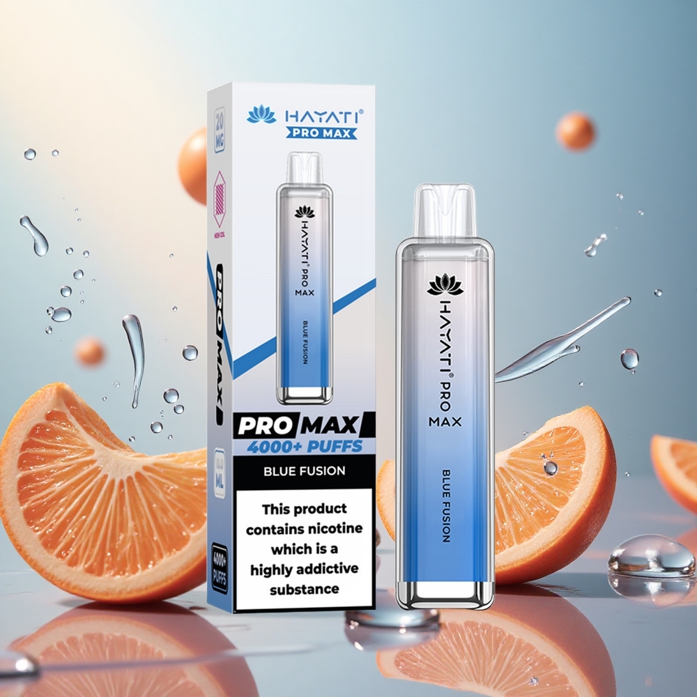 Hayati Pro Max 4000 Puffs Batería Recargable Fusión Azul