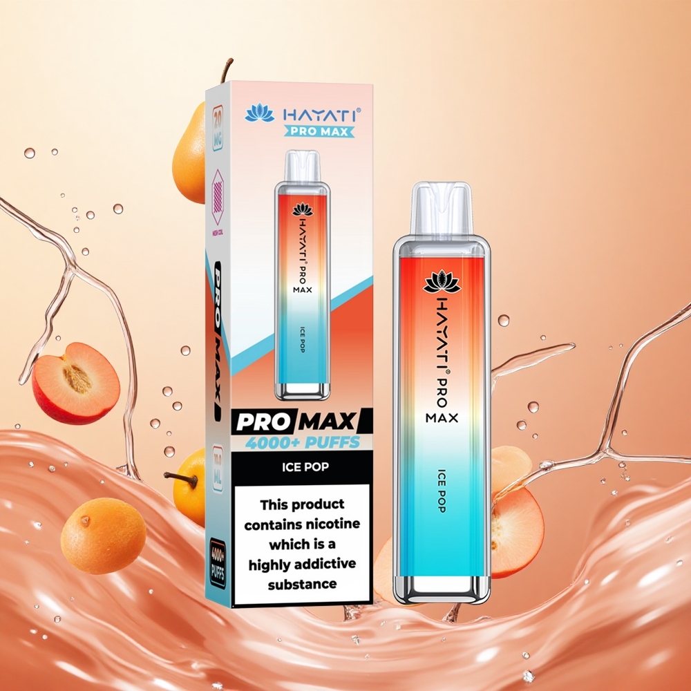 Hayati Pro Max 4000 Puffs Batería Recargable Hielo Pop