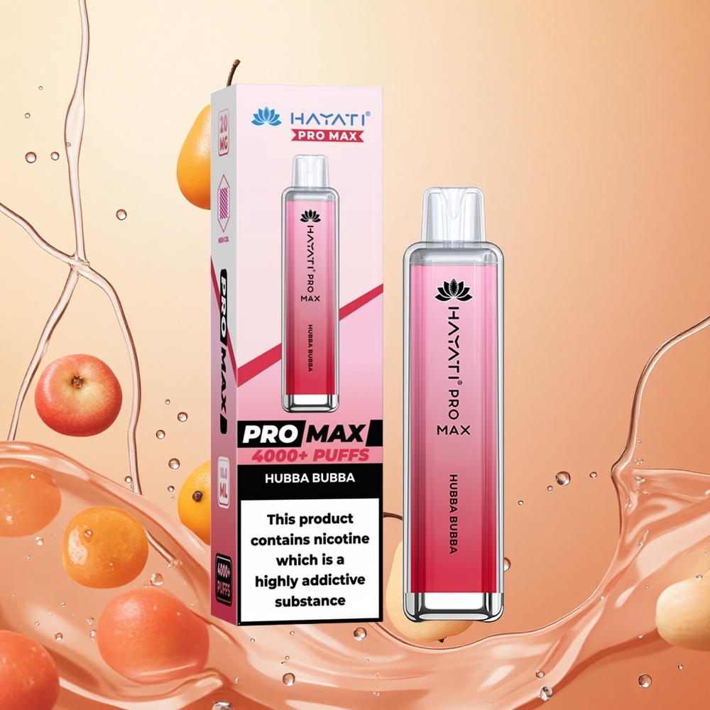 Hayati Pro Max 4000 Puffs Batería Recargable Hubba Bubba