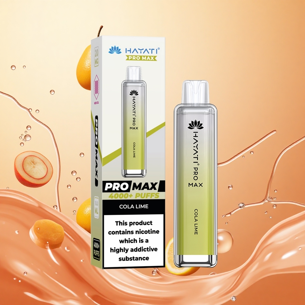 Hayati Pro Max 4000 Puffs Batería Recargable Lima Cola