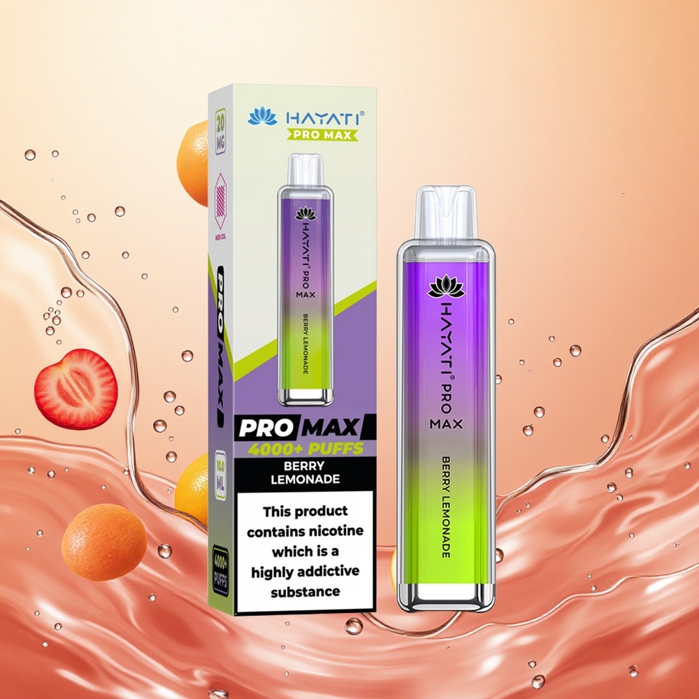 Hayati Pro Max 4000 Puffs Limonada de Bayas Batería Recargable 1400mAh