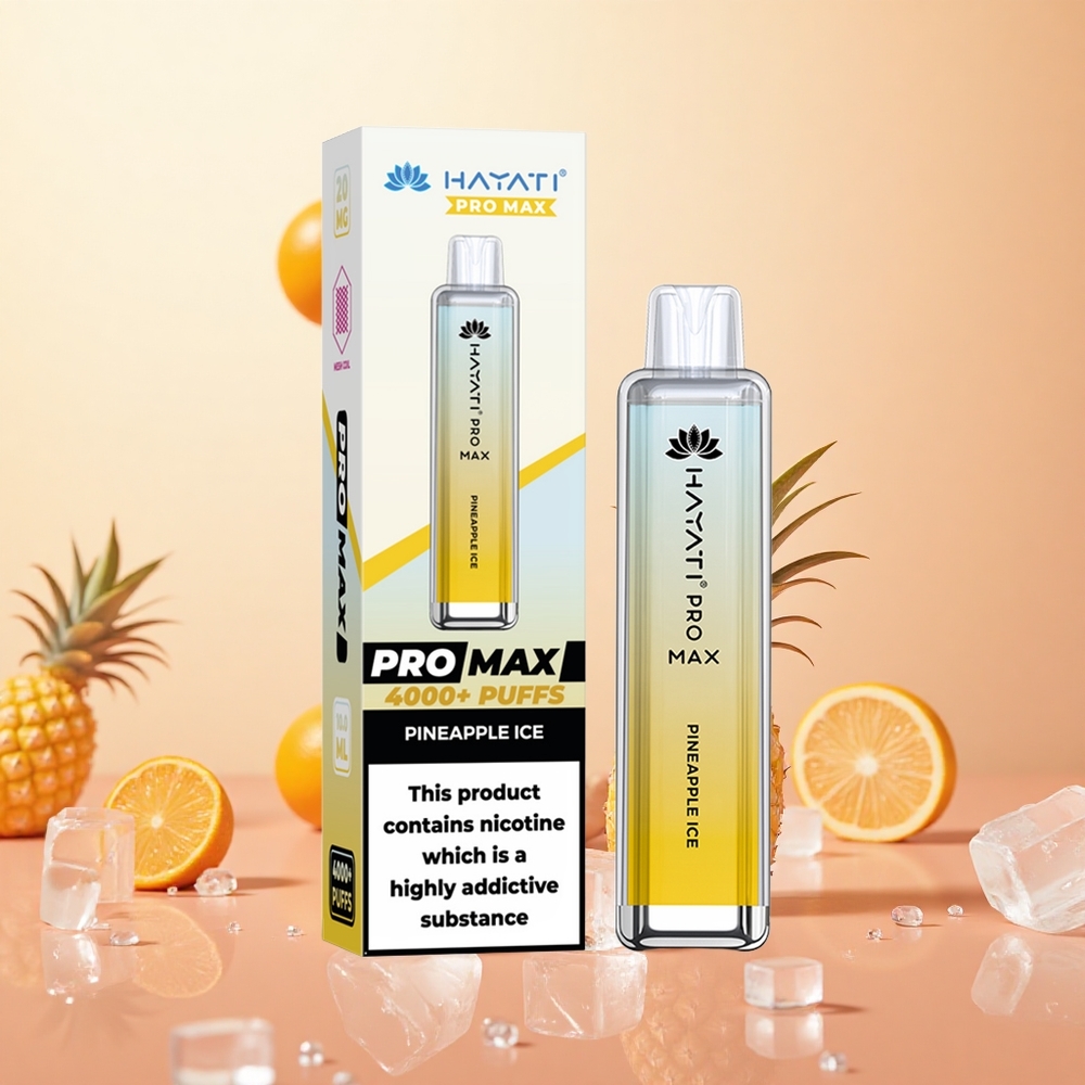 Hayati Pro Max 4000 Puffs Piña Hielo 1400mAh Recargable