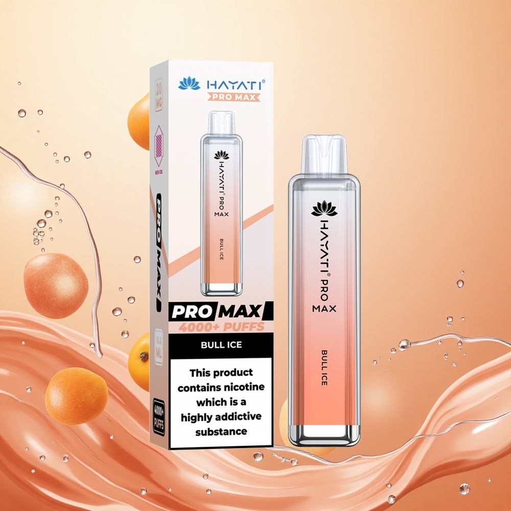 Hayati Pro Max 4000 Puffs Vape Desechable 1400mAh Tormenta de Hielo