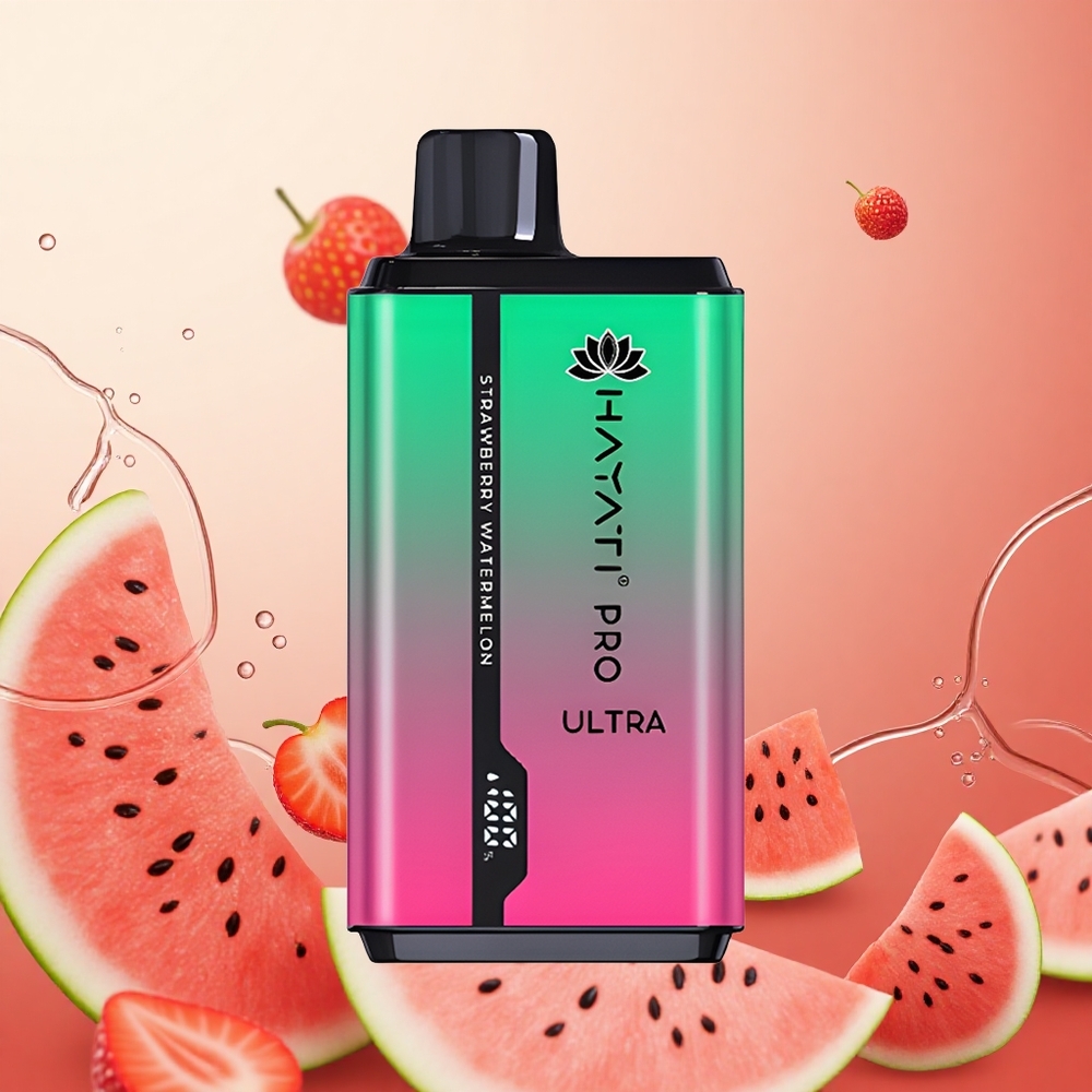 Hayati Pro Ultra 15000 Puffs Fresa Sandía 850mAh 24ml