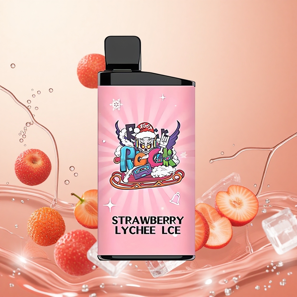 IGET Bar 3500 Puffs Fresa Lichi Hielo Batería 1400 mAh Bobina 1.2 Ohm