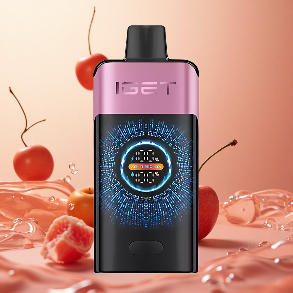 IGET ONE 12000 Puffs Cereza Monstruo con Pantalla Curva Grande y Batería de 2700 mAh
