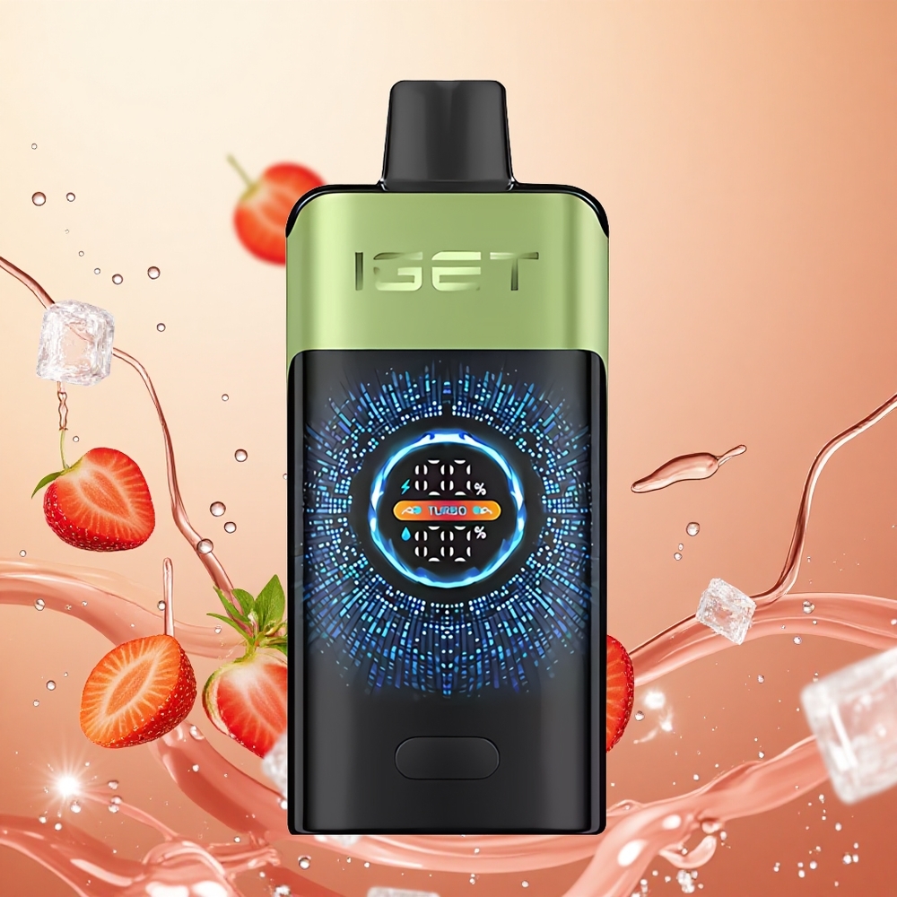 IGET ONE 12000 Puffs Fresa Kiwi Helado con Pantalla Curva Grande y Batería 2700 mAh