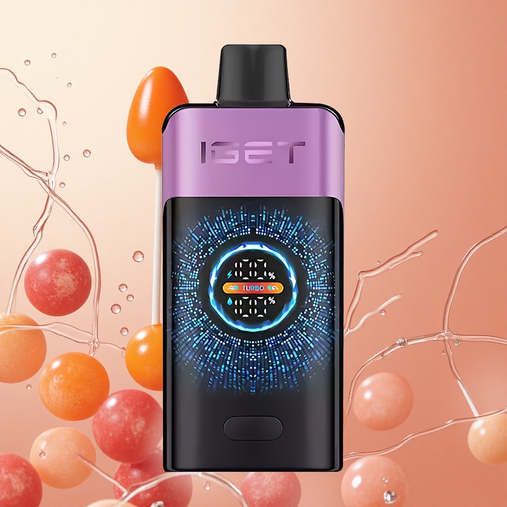 IGET ONE 12000 Puffs Modo Regular Turbo Uva Chupa Chups Pantalla Grande Curva