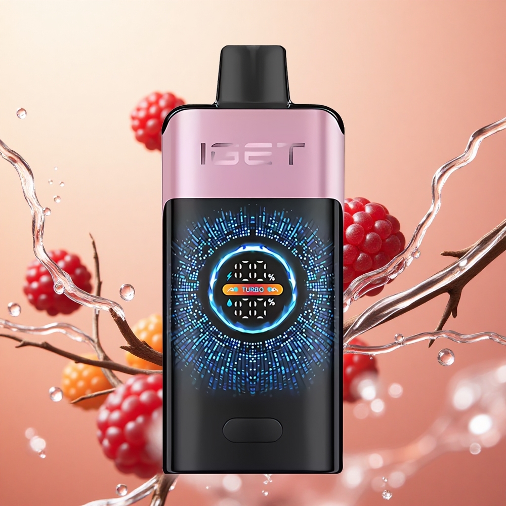IGET ONE 12000 Puffs Zarzamora Helada con Pantalla Grande y Batería de 2700 mAh