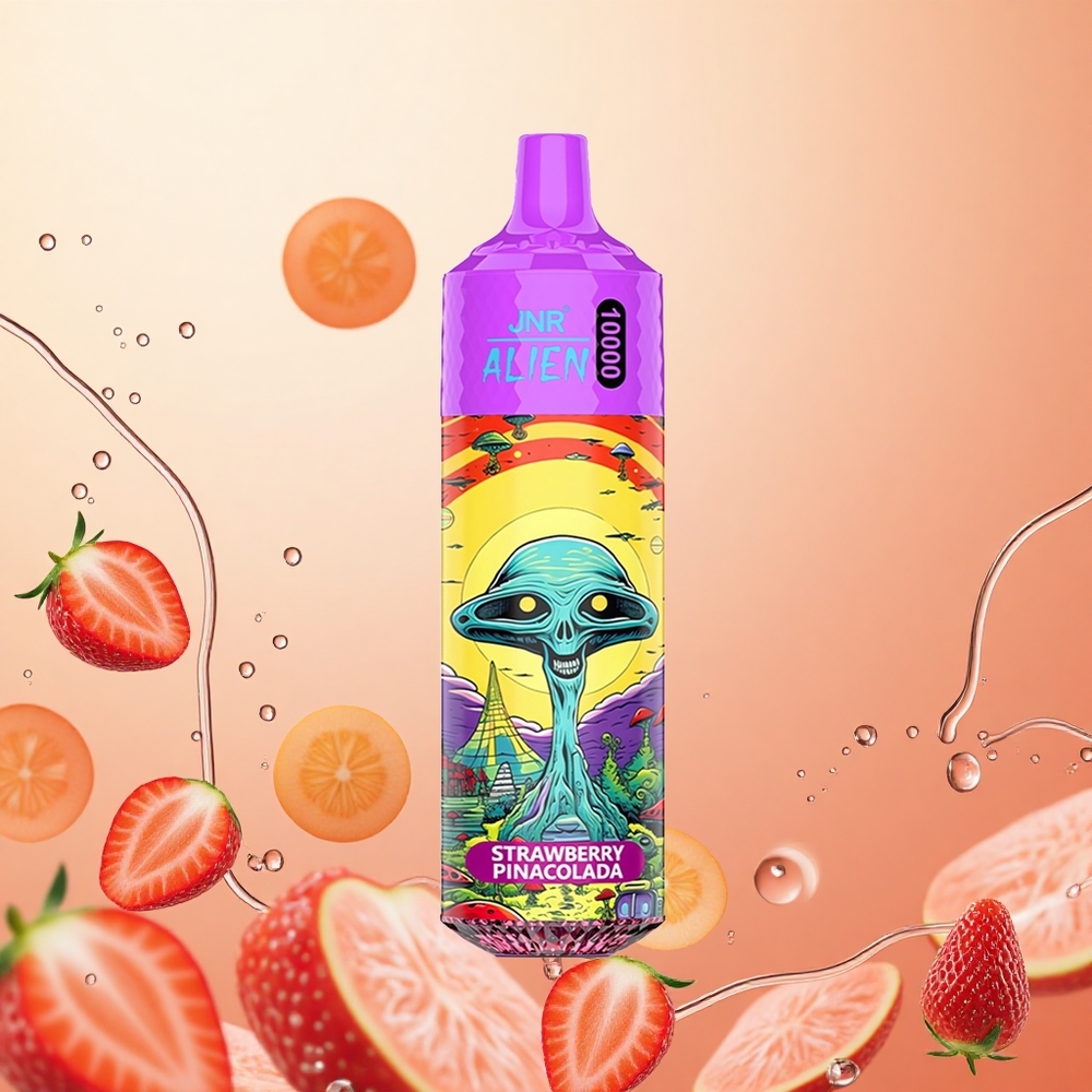 JNR Alien 10000 Puffs 20ml Carga Rápida Fresa Piña Colada