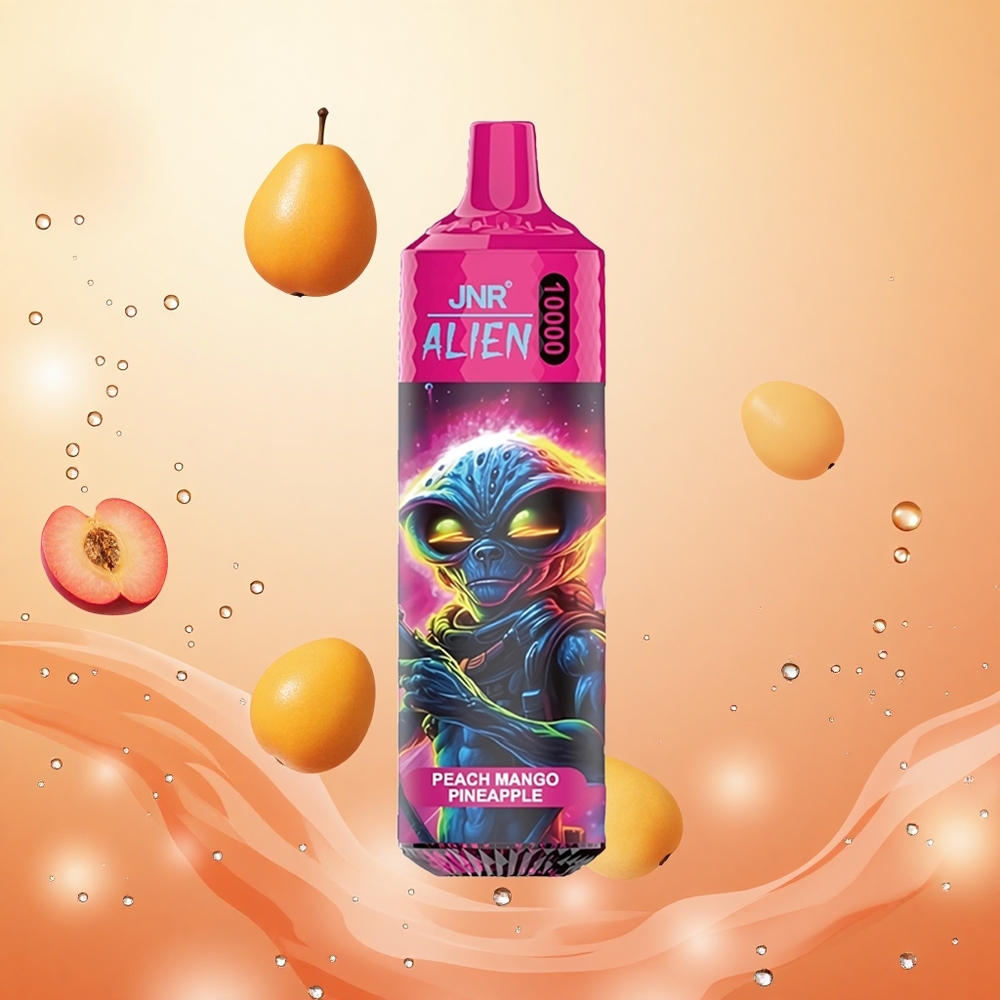 JNR Alien 10000 Puffs Durazno Mango Piña 850mAh Tipo-C