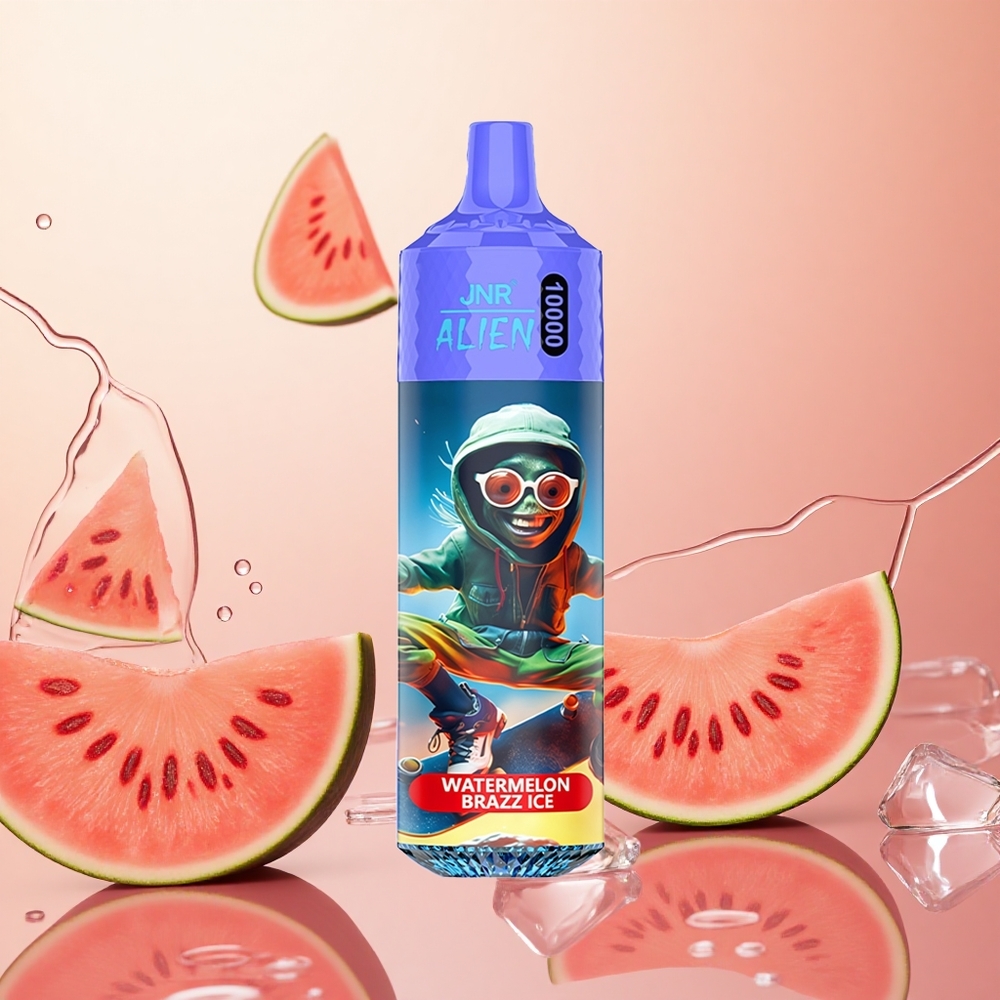 JNR Alien 10000 Puffs Sandía Brazz Hielo con LED RGB y 20ml E-líquido