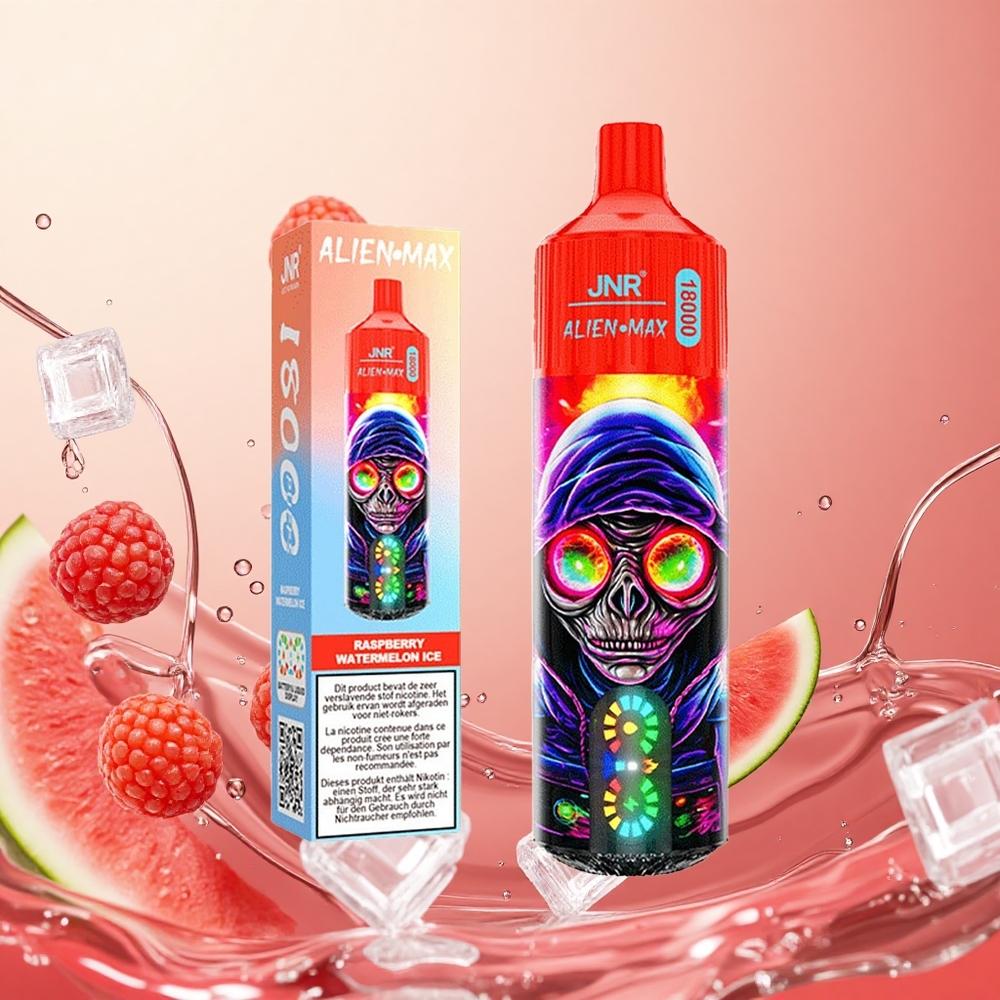 JNR Alien Max 18000 Puffs Pantalla LED Inteligente Frambuesa Sandía Helada