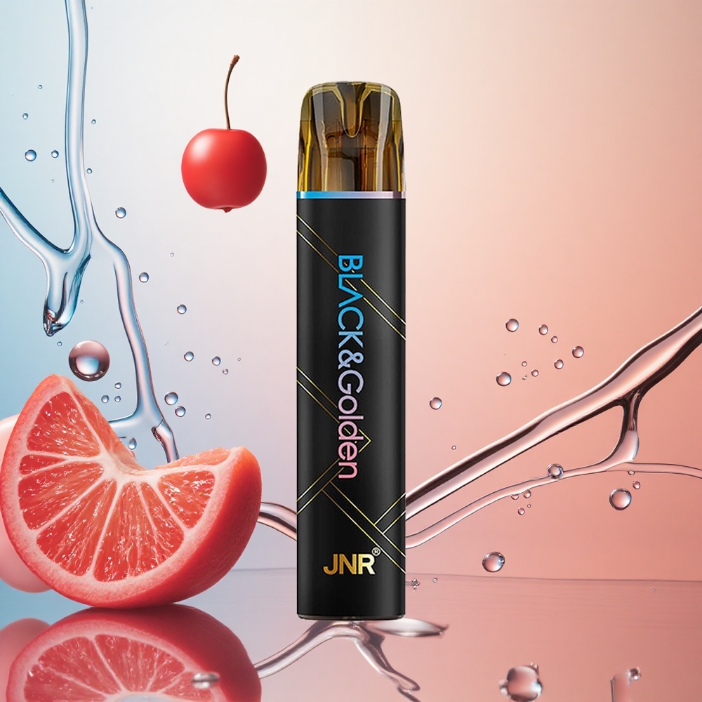 JNR Black&Golden 800 Puffs Azul Frambuesa Cereza Vape Desechable 550mAh 2ml