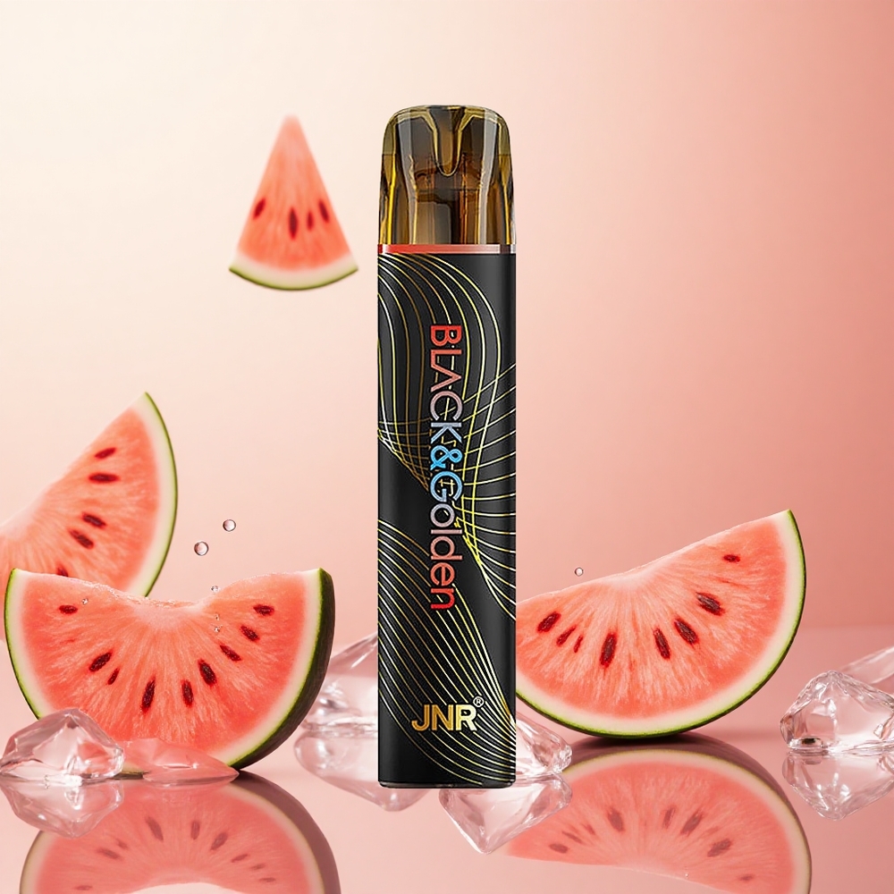 JNR Black&Golden 800 Puffs Sandía Helada Vape Desechable 550mAh