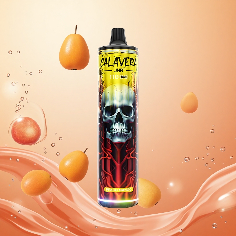 JNR Calavera 11000 Puffs Durazno Mango Puerto Tipo-C Batería 850mAh
