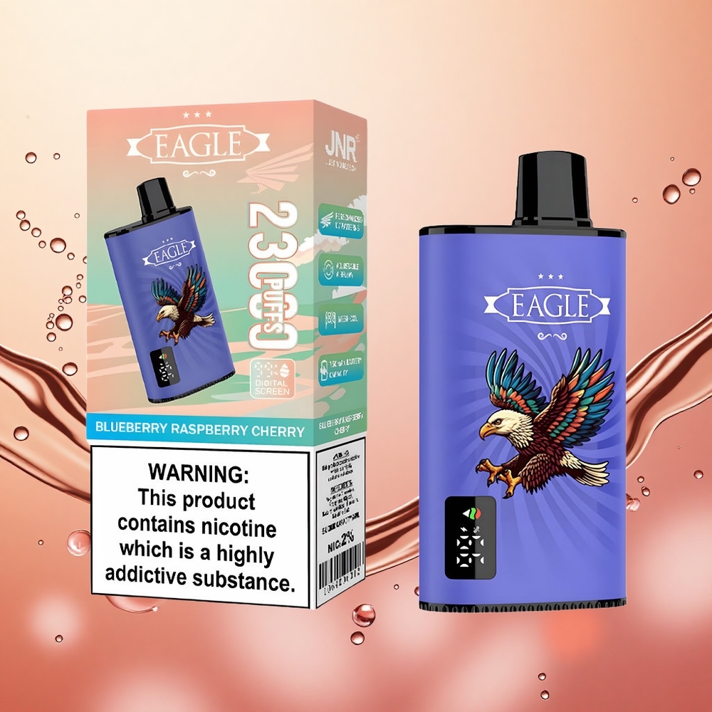 JNR EAGLE Smart 23000 Puffs Arándano Frambuesa Cereza Pantalla Digital Batería 750mAh