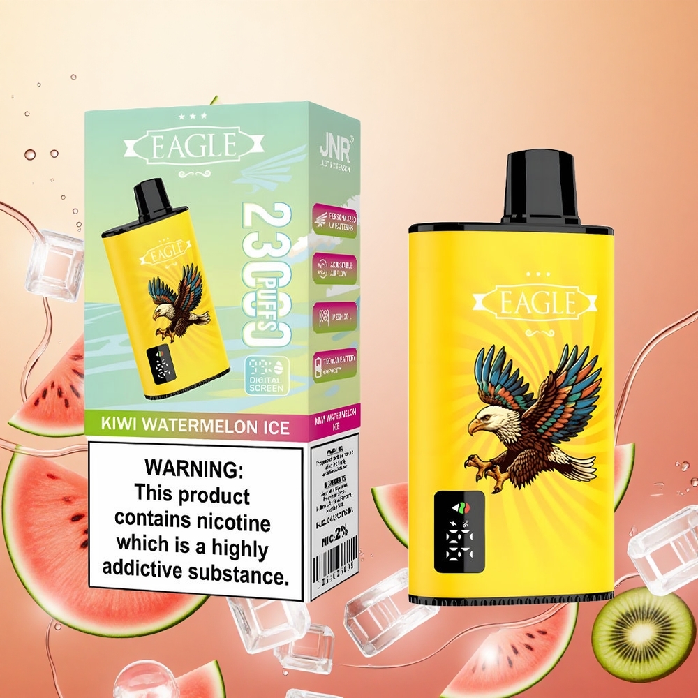 JNR EAGLE Smart 23000 Puffs Kiwi Sandía Helada Pantalla Digital Bobina Malla 1.0ohm