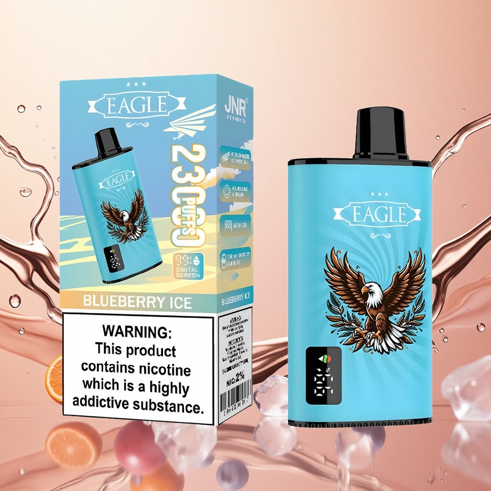 JNR EAGLE Smart 23000 Puffs Pantalla Digital y Bobina Mesh 1.0ohm Arándano Helado